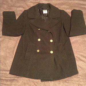Old Navy olive green peacoat